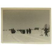 German winter raid at the eastern front